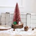 thumbnail image 1 of Kbndieu Mini Bottle Brush Christmas Trees with Wood Base, Artificial Tabletop Small Christmas Tree for Craft, Winter Snow Ornaments for Christmas Home Table Top Party, Christmas Decorations Clearance, 1 of 8