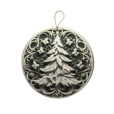 Kbndieu Nativity Ornaments Sublimation Unique Christmas Decor Christ Baby Mary Design Gift Christmas Tree Decoration