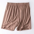 thumbnail image 1 of Kbndieu Pajama Shorts Womens Casual Athletic Shorts for Women Solid Color Summer Elastic Waist Thin Loose Sleep Shorts (Coffee, XXXL), 1 of 5