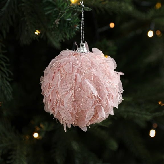Kbndieu Pink Christmas Ball Ornaments Christmas Tree Decorations Ornamnets Xmas Shatterproof Foam Hanging Balls for Xmas Tree Holiday Wedding Party