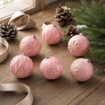 thumbnail image 1 of Kbndieu Pink Christmas Tree Balls Ornaments, 6PCS 3.15" Pre-Strung Hanging Ornament Decorations, Shatterproof Xmas Bulbs Plastic Hanging Balls for Xmas Tree Holiday Party Decor, 1 of 9