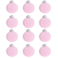 thumbnail image 1 of Kbndieu Pink Velvet Christmas Ornaments 12Pcs 3.14" Flocked Christmas Tree Balls Decorations Ornaments Set Shatterproof Christmas Decor Hanging Baubles for Xmas Tree Home Party, 1 of 6