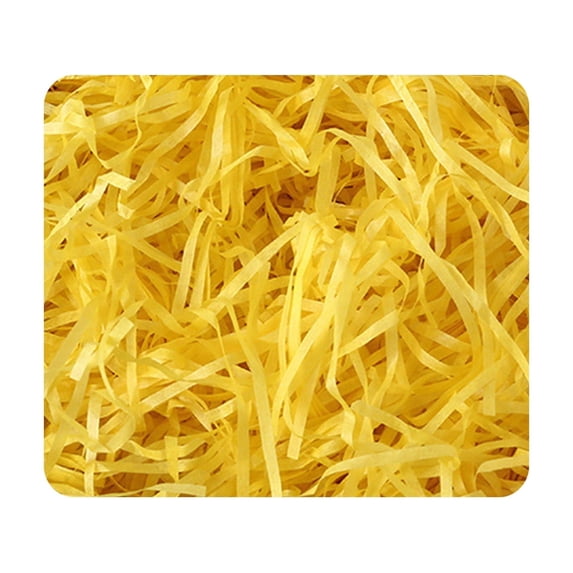 Kbndieu Raffia Ribbon Paper Crinkle Cut Paper Shred Filler Shredded Tissue for Brithday Valentines Christmas Holiday Wedding Gift Boxes Bags Wrapping Supplies Basket Filler 3.5oz Yellow