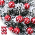 thumbnail image 1 of Kbndieu Red Christmas Tree Decorations Ornaments, 2.36" Velvet Christmas Balls Ornaments Set of 6 Pack Shatterproof Christmas Decor Hanging Baubles for Xmas Tree Home Party, 1 of 9