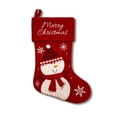 thumbnail image 1 of Kbndieu Red Felt Christmas Stockings, Embroidered Xmas Stockings Santa, Snowman, Reindeer Xmas Character, Christmas Hanging Ornament for Family Holiday Season Decor, 1 of 6