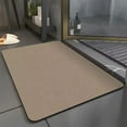 thumbnail image 1 of Kbndieu Rubber Bath Mat, Super Absorbent Non Slip Bathroom Rugs, Quick Dry Thin Bath Rug, Machine Washable Bathmat, Cushioned Floor Mats for Shower, Bathtub and Floor, 16" x 24" Brown, 1 of 6