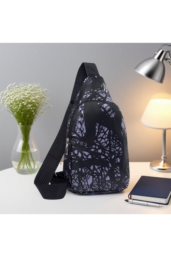 Small Sling Backpack Crossbody Bags for Women Men, Water Resistant Chest Bag Travel Daypack Fanny Pack for Outdoors Hiking Running