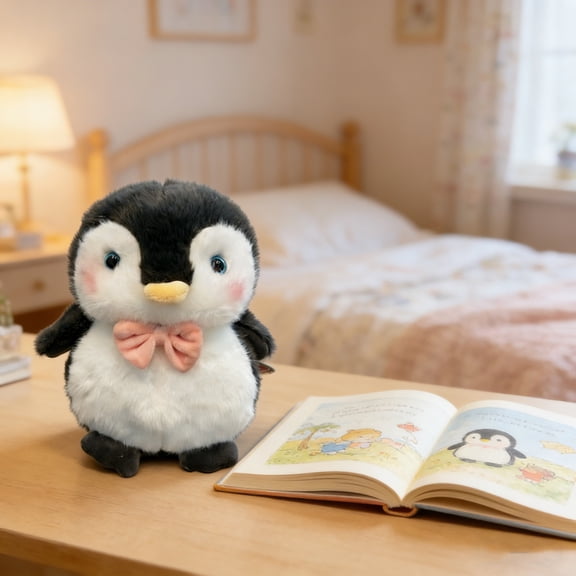 Kbndieu Small Stuffed Animals, Adorable Penguin Plush Toy for Kids All Ages, Toddlers, Adults, and Families, Home and Nursery Decor, Idea Birthday Gifts
