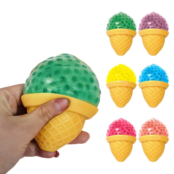 Kbndieu Soft Ice Cream Squeeze Toys, Stress Relief Sweet Treat for Summer Great Party Decorations