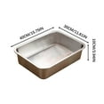 thumbnail image 1 of Kbndieu Stainless Steel Cat Litter Box, Metal Kitty Litter Box, Indoor Cat Pan, Stain Free, Rustproof, Easy to Clean, Pet Toilet Supplies for Kitty, Rabbit, 1 of 1