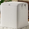 thumbnail image 1 of Kbndieu Storage Bins with Lids & Reinforced Handles, Closet Organizers and Storage, Clothes Storage Bags or Moving Packing Bags, Storage Basket Containers for Blanket, Comforter, Pillow, Bedding, S, 1 of 9
