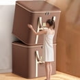 thumbnail image 1 of Kbndieu Storage Bins with Lids & Reinforced Handles, Clothes Storage Bags & Moving Packing Bags, Large Storage Basket Containers for Blanket, Comforter, Pillow, Bedding, 1 of 8