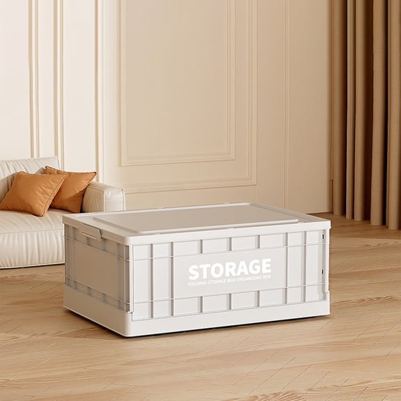 Kbndieu Storage Bins with Lids, Foldable Storage Box, Clothes Storage Basket Containers, Closet Organizers and Storage for Clothing, Sweater, Gray