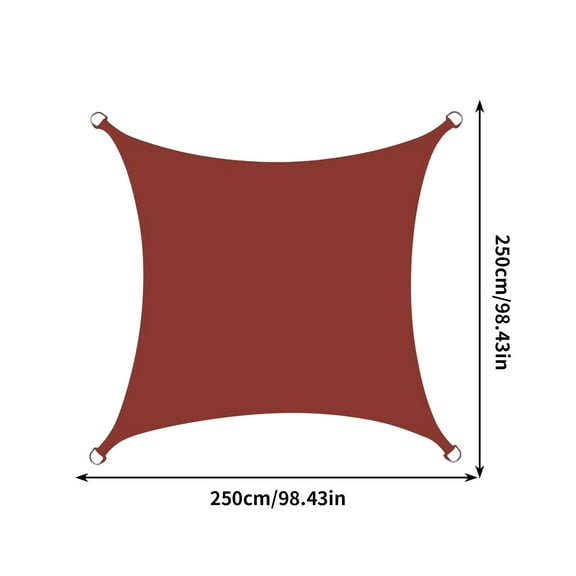 Kbndieu Sun Shade Sail Curved Canopy 8.2'x8.2', UV Block Sunshade Breathable for Outdoor Patio Garden Yard Deck Pergola on Clearance