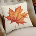 thumbnail image 1 of Kbndieu Thanksgiving Fall Decorations Pillow Covers 18x18 Inches Orange Pumpkin Maple Leaf Wreath Sofa Pillowcase Halloween Fall Decorations for Home, 1 of 6