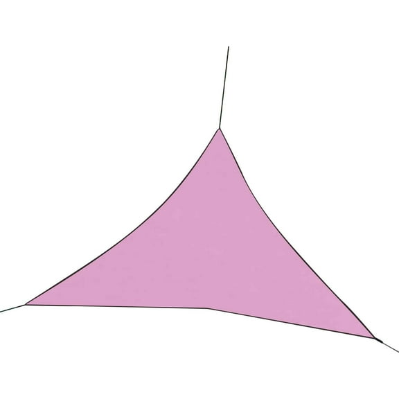 Kbndieu Triangle Sun Shade Sail 13'x13'x13', Sail Shade Canopy, UV Block Sunshade Breathable for Outdoor Patio Garden Yard Deck Pergola, Pink on Clearance