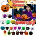 thumbnail image 1 of Kbndieu Under$5 Halloween Plastic Pumpkin Bucket, tricking or treating Bucket Candy Bucket Plastic Lantern Bucket For Halloween Decorations Candy Bag fillsers Party Supplies, 1 of 8