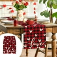thumbnail image 1 of Kbndieu Valentines Day Table Runner, 13 x 35 Inch Plaid Table Runner for Valentines Decorations, Winter Holiday Table Runners Valentines Day Decor Home Romantic Decorations Love Heart Table Runner, 1 of 6