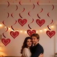 thumbnail image 1 of Kbndieu Valentines Heart Ornaments, Red Heart-Shaped Paper Hanging Decorations for Valentine's Day Anniversary Wedding Engagement Birthday Party Decorations Supplies, 6 Count, 1 of 6