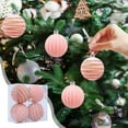 thumbnail image 1 of Kbndieu Velvet Christmas Ornaments Set for Christmas Tree Decorations, Pink Flocked Christmas Balls Shatterproof Christmas Tree Ornaments Hanging Decorations (4PCS, 2.36inch), 1 of 6