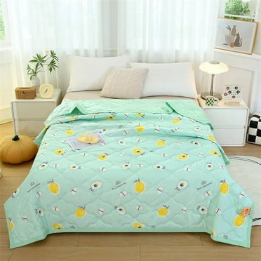 Kbndieu Washable Printed Quilt, Lightweight Quilt for Summer Ultra-Soft Microfiber Modern Style Quilted Bedding for All Season, Exquisite, Queen Size on Clearance