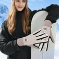 thumbnail image 1 of Kbndieu Winter Waterproof Gloves Gifts for Women Cold Weather Fleece Lined Thick Laptop Touchscreen Gloves Warm for Climbing, Motorcycling, Skiing, 1 of 6