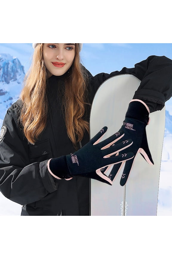 Winter Waterproof Gloves Gifts for Women Cold Weather Fleece Lined Thick Laptop Touchscreen Gloves Warm for Climbing, Motorcycling, Skiing