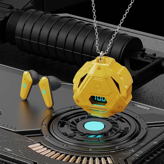 Kbndieu Wireless Earbuds, Gaming Bluetooth Headphones with Cool Mecha Style, Long Battery Life Semi-In-Ear Design for E-Sports, Low Latency and Immersive Sound
