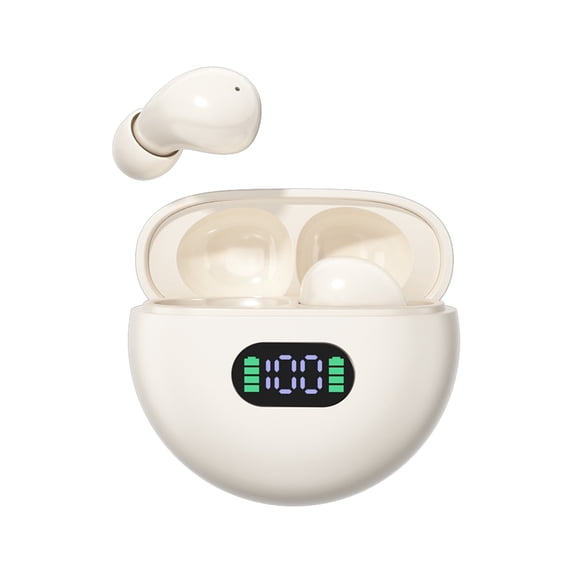 Kbndieu Wireless Earbuds, In-Ear 5.4 Sleep Bluetooth Headphones Designed for Long-Time Wear, Comfortable and Secure for Rest and Relaxation