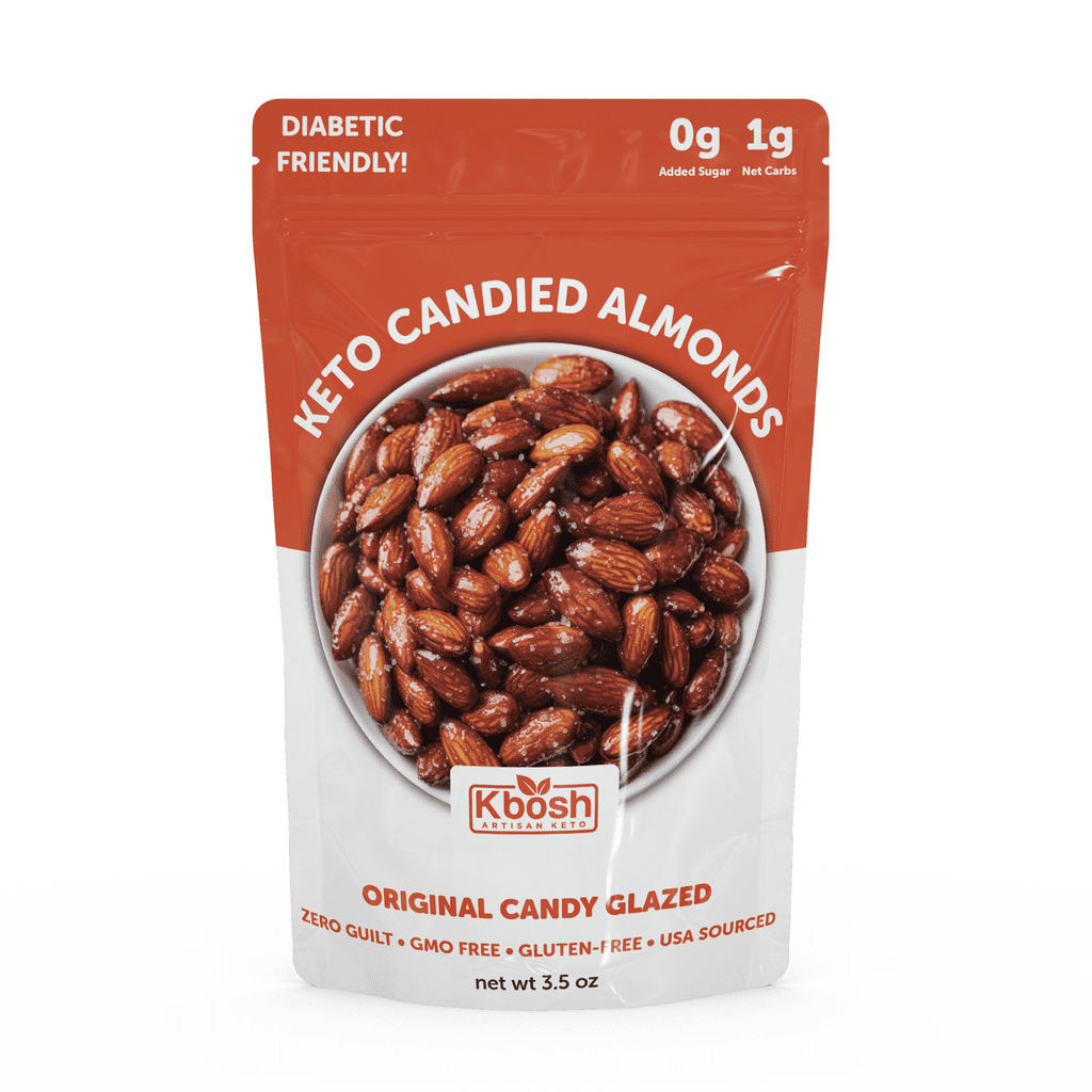 Kbosh Keto Candied Almonds Only 1 Carb Sweet and Crunchy Low Carb
