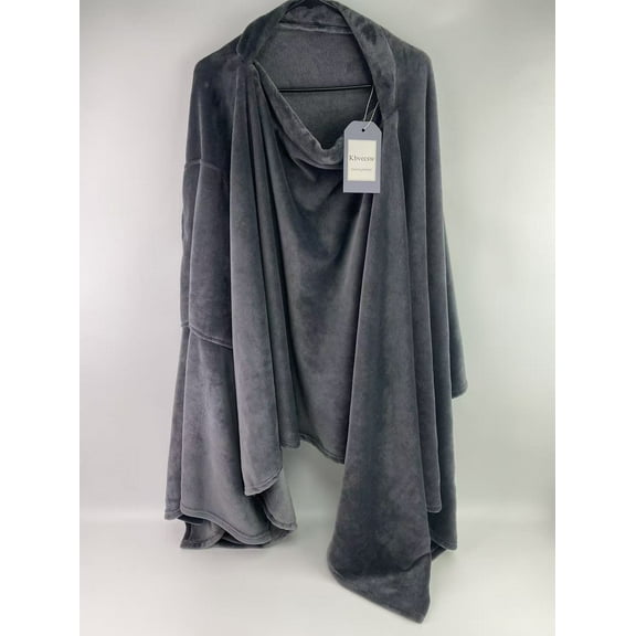 Kbvecsw Wearing blanket,Wearable Blanket with Sleeves for Adult Women Men, Cozy Fleece Warm Wrap Throw with Arms, Gifts for Christmas, Wife