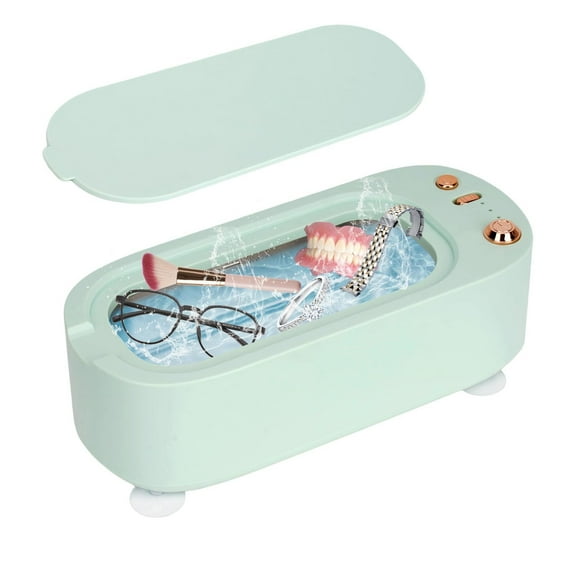 Kcavykas Jewelry Cleaning Machine Portable Jewelry and Glasses Cleaning Machine Mini Ultrasonic Washer – Eye Wash and Braces Cleaning Device for Home Use