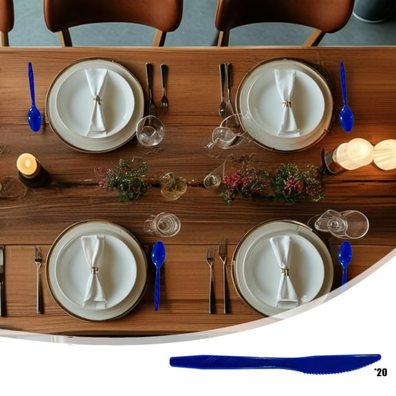 Kcavykas Gifts Red, White & Blue Disposable Party Supplies – Independence Day Themed Disposable Plates and Party Essentials