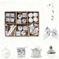 thumbnail image 1 of Kcavykas Christmas Gift Wrap Kraft Paper Gift Box Set With Multiple Pouches, Christmas Balls, Bows, Candy Canes and Gift Decorations for Holiday Present Packaging and Party Favors, 1 of 2