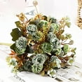 thumbnail image 1 of Kcavykas Decorative Floral Arrangements 1PC Fake Flowers Vintage Artificial Peony Silk Flowers Wedding Home Decoration Stylish Room Decor, 1 of 2
