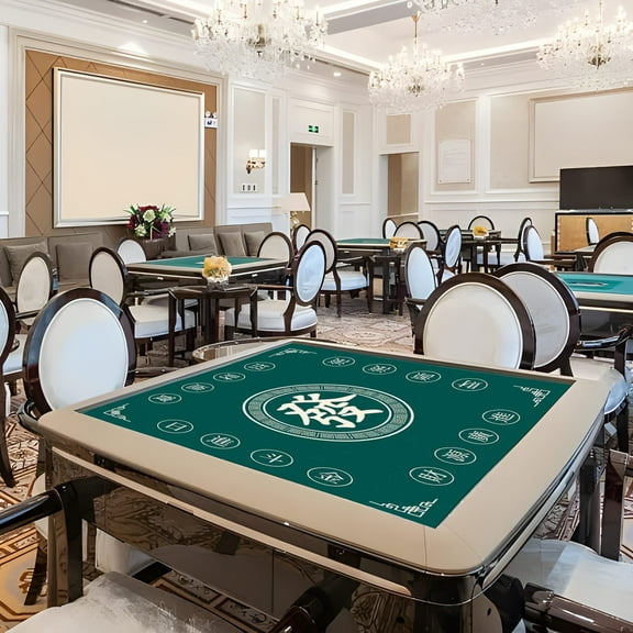 Kcavykas Dining Table Mahjong Mat Reduction Mahjongg Table Mat Mahjong Accessories Tablecloth Game Poker Domino Game Game Mat for Card Board and Tile Games 80x80cm Wal-mart-F