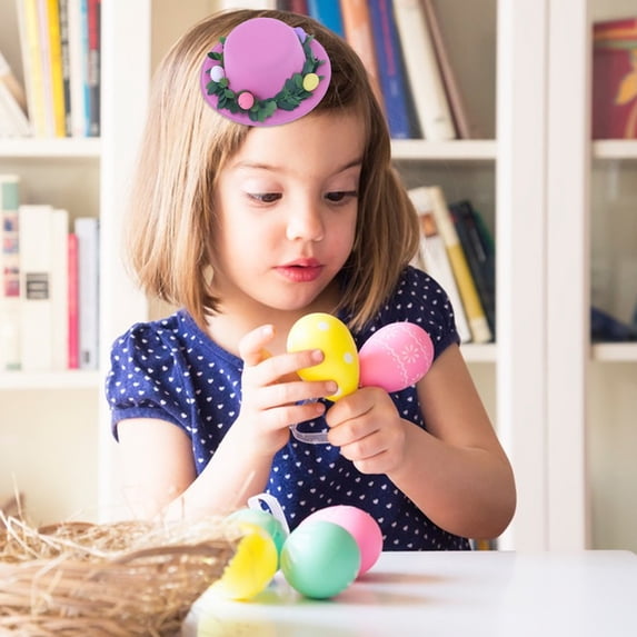 Kcavykas Easter Party Hat and Headdress, Cute Bunny Hairpin for Kids and Adults, Spring Holiday Dress-Up Accessory Gift