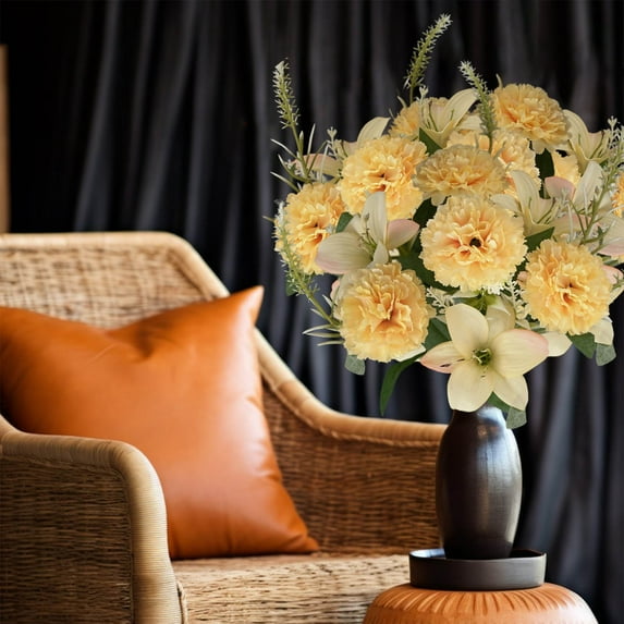 Kcavykas Handheld Wedding Flower Decoration Imitation Floral Handheld Bouquet, Artificial Flowers for Wedding & Home Decor, Elegant Faux Floral Wall Accent for Event and Party Decoration