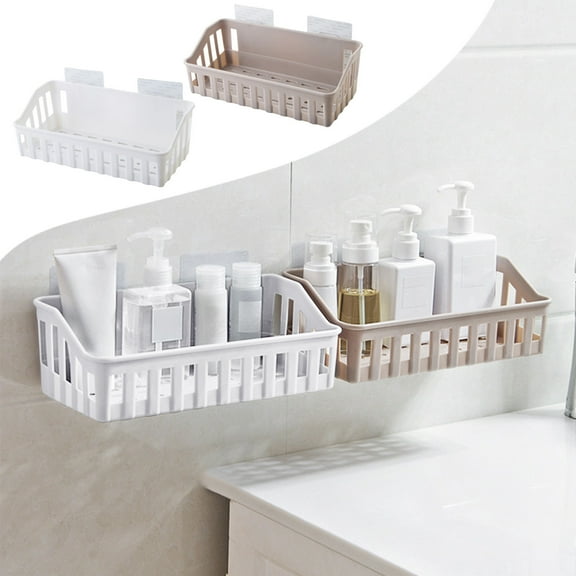 Kcavykas Heavy Duty Utility Rack Wall Mounted Bathroom Storage Shelf No Drill Hanging Shower Rack for Shampoo, Toiletries and Accessories Daily Hot Picks & Limited-Time Offers