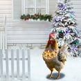 thumbnail image 1 of Kcavykas Holiday Christmas Chicken Ground Plug Yard Stake Outdoor Garden Farm Animal Lawn Ornament Rustic Metal Ground Spike Decoration for Patio Pathway Seasonal Yard Decor, 1 of 5