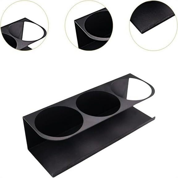 Kcavykas Insulated Cup Holder Rack Wall-Mounted Steel Organizer Compact Fridge Rack Water Bottle Holder Seasoning Storage for Kitchen Oven