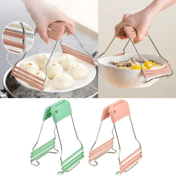 Kcavykas Multi-Functional Non Slip Bowl Lifter, Comfortable Hand Shape Tray Lifter for Easy Safe Grasp of Hot Bowls and Plates