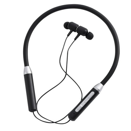 Kcavykas Noise Cancelling Wireless Neckband Earbuds, Black