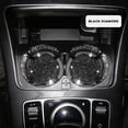 thumbnail image 1 of Kcavykas Portable Dining Table 2PCS Car Cup Non-slip Universal Car Interior Accessories Crystal Glitter Cup Bottom Mat Indoor/Outdoor Coasters-Black, 1 of 9