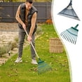 thumbnail image 1 of Kcavykas Savings Heavy Duty Artificial Grass Rake, Multi-Purpose Lawn Rake with Handle, Rake for Leaves and Grass Cleanup Birthday Gift, 1 of 7