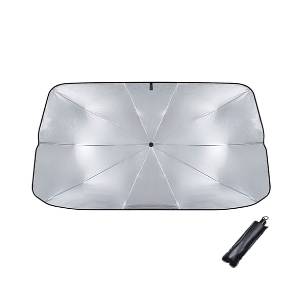 Kcavykas Home Outdoor Car Sunshade with Retractable Sunshade Sun Protection and Thermal Insulation Titanium Umbrella Front Windshield Sun Umbrella Rollbacks on Essentials