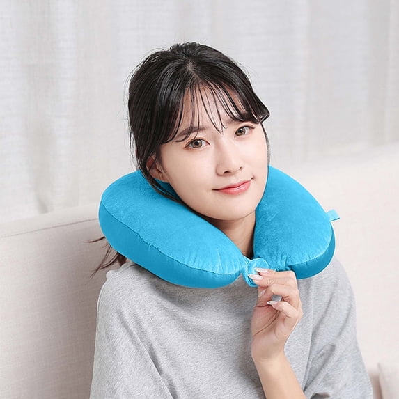 Kcavykas Savings Solid Color Foam Pillow U Shaped Pillow Travel Neck Pillow Portable Airplane Pillow Office Nap Neck Pillow On-trend Low Spend Holiday Deals