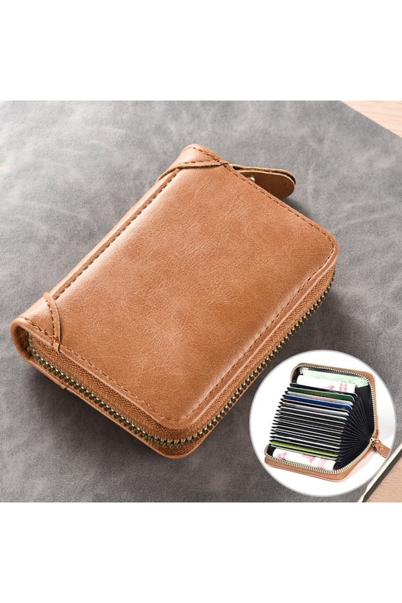 School Supplies Credit Card Wallet Men's And Women's Card Case RFID Shielded Wallet Compact Size Multi Card Position Design Suitable For Credit Card Storage Going Out