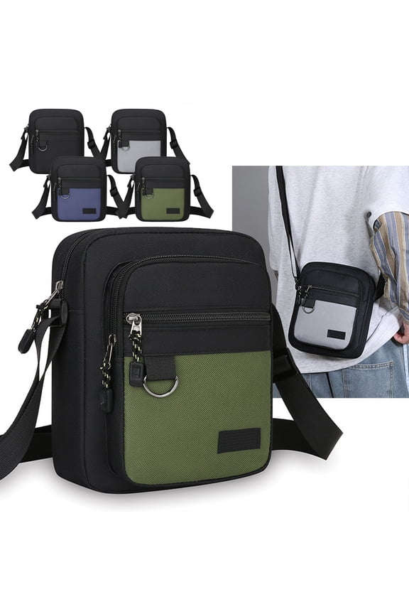 Sport Travel Men's One-Shoulder Square Crossbody Bag Lightweight Casual Messenger With Iron Hanging Ring for Cycling Commuter Athletic Outdoor Urban Best Value Finds & Budget-Friendly Offers