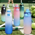 thumbnail image 1 of Kcavykas Sports Water Bottle Outdoor Gradient Plastic 900ml Fitness Water Bottle With Double-Purpose Lid Portable Travel Gym Bottle for Men and Women Portable Water Bottle, 1 of 7
